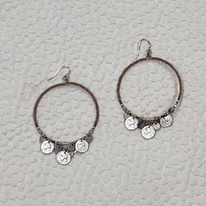 Chan Luu beaded 2 inch hoop earrings